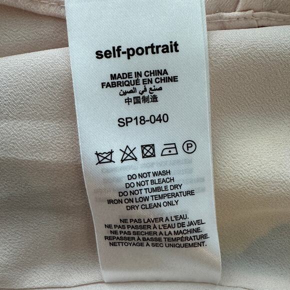 Self-Portrait Graphic Print Floral Dress Pink - Picture 8 of 11